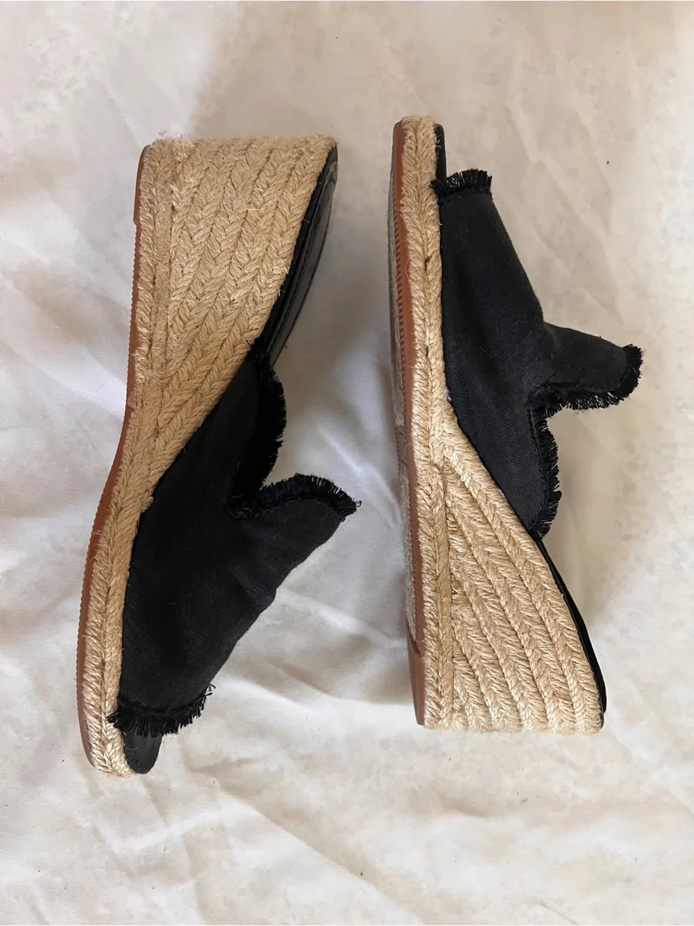 Lauren Ralph Lauren Woven Espadrille Wedge Mule - Black